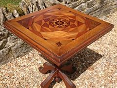 Antique Arts And Crafts Wine Table Pine and Oak 23d 23w 29½h _7.JPG